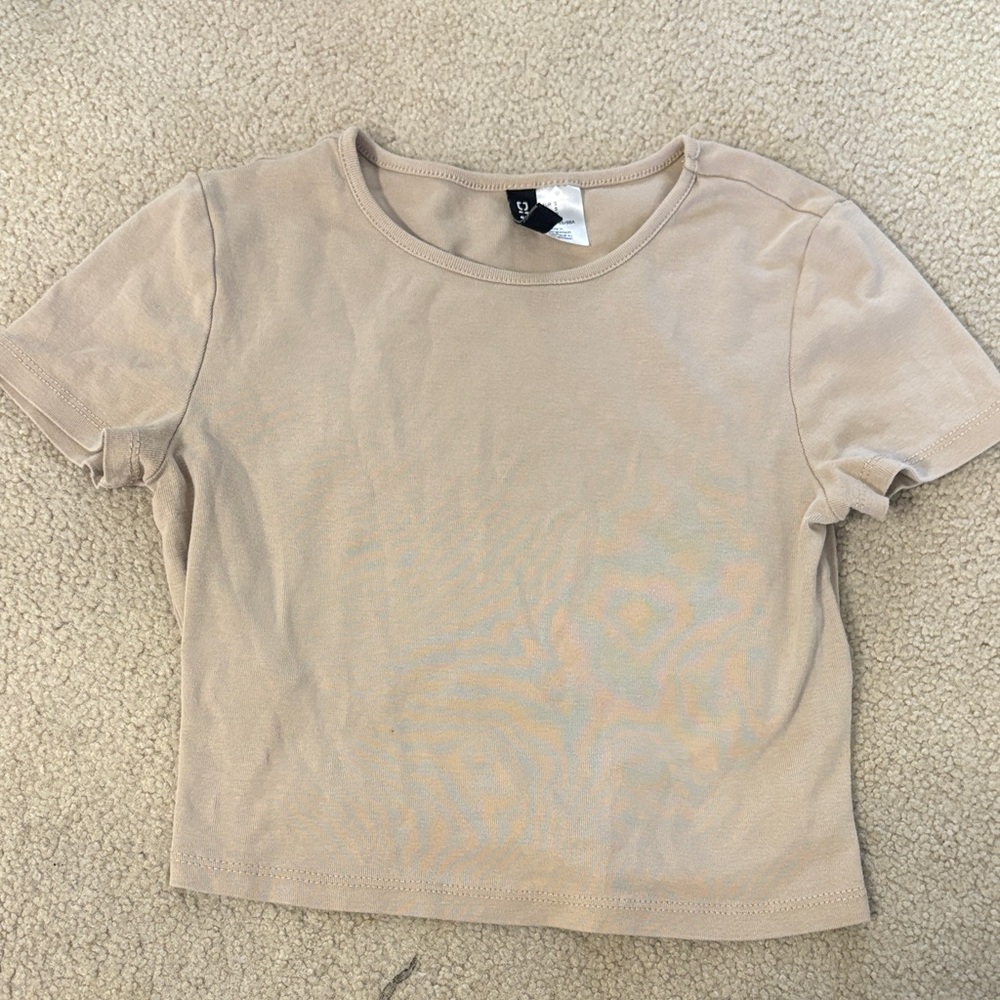 Divided Light Tan Short Sleeve Tee